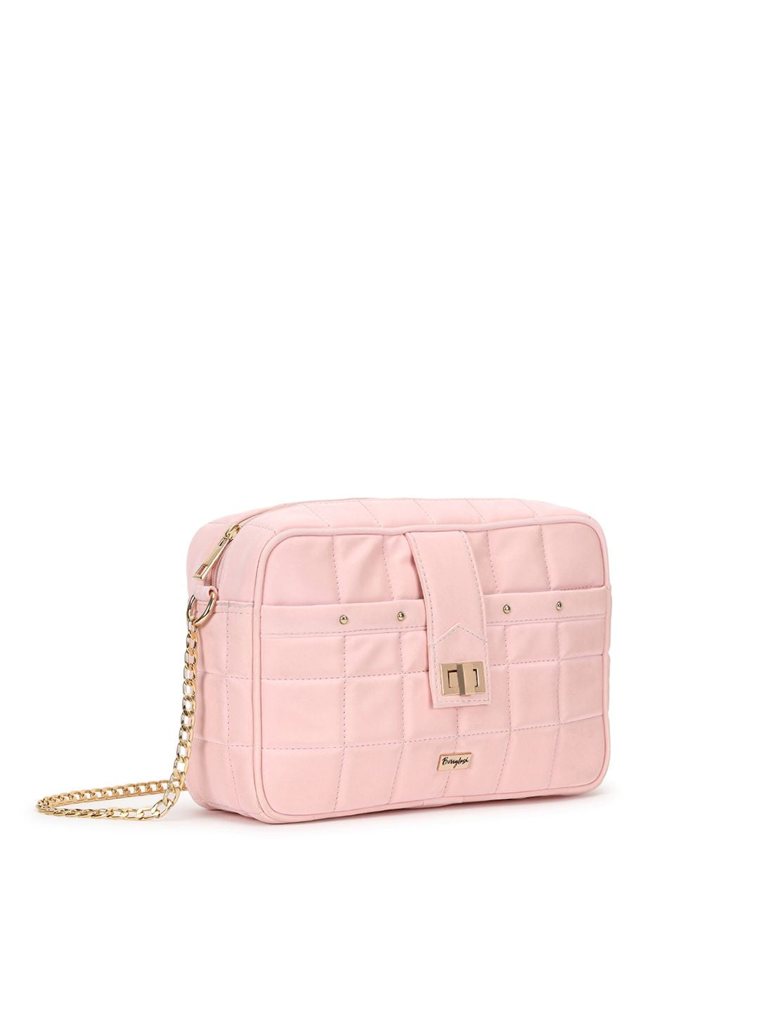 Berrylush Textured Structured Handheld Bag with Quilted