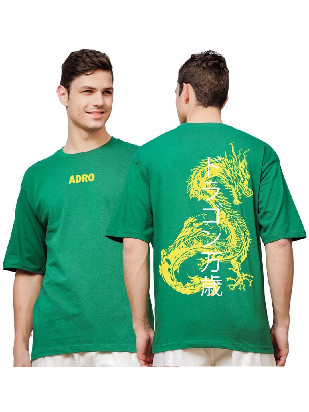 ADRO Men Printed Applique T-shirt