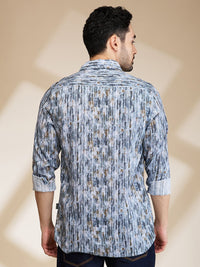 Being Human Men Slim Fit Opaque Printed Casual Shirt
