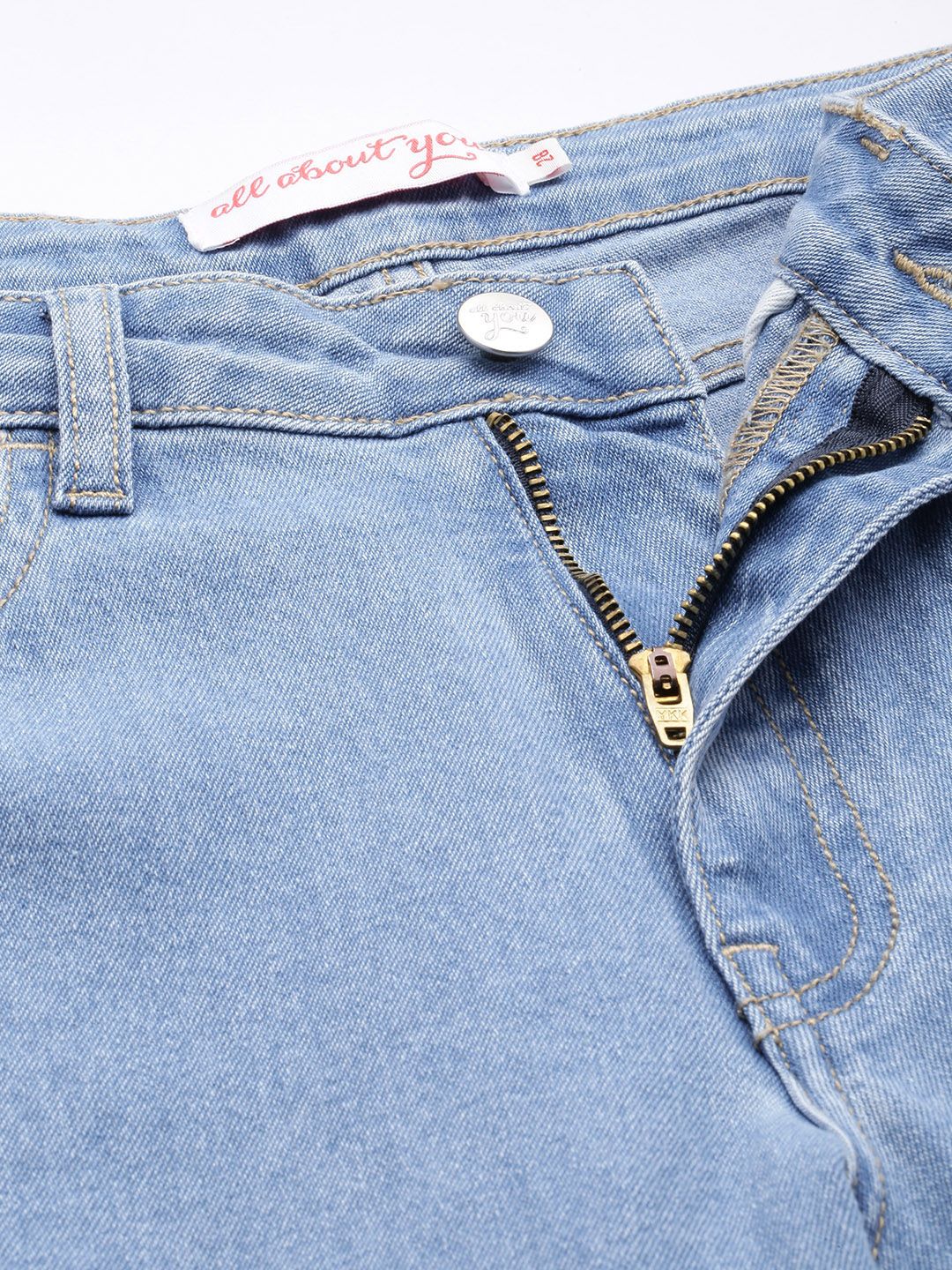 all about you Women Boyfriend Fit High-Rise Stretchable Jeans