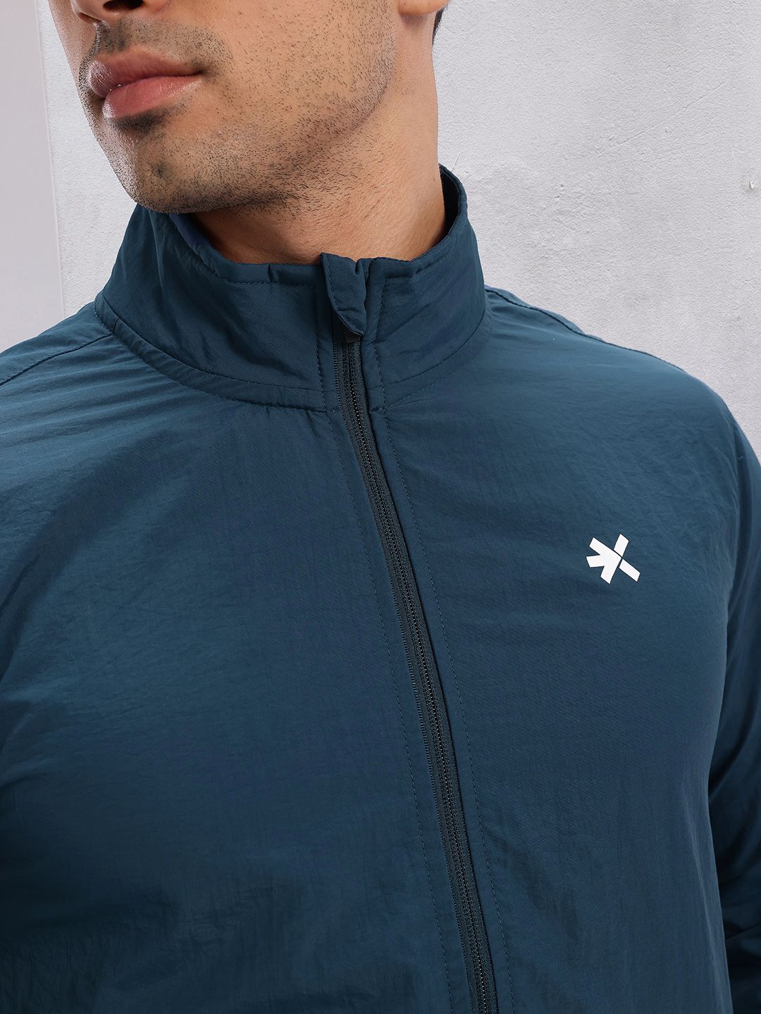HRX by Hrithik Roshan Mock Collar Rapid-Dry Running Jacket with Toggle Hem