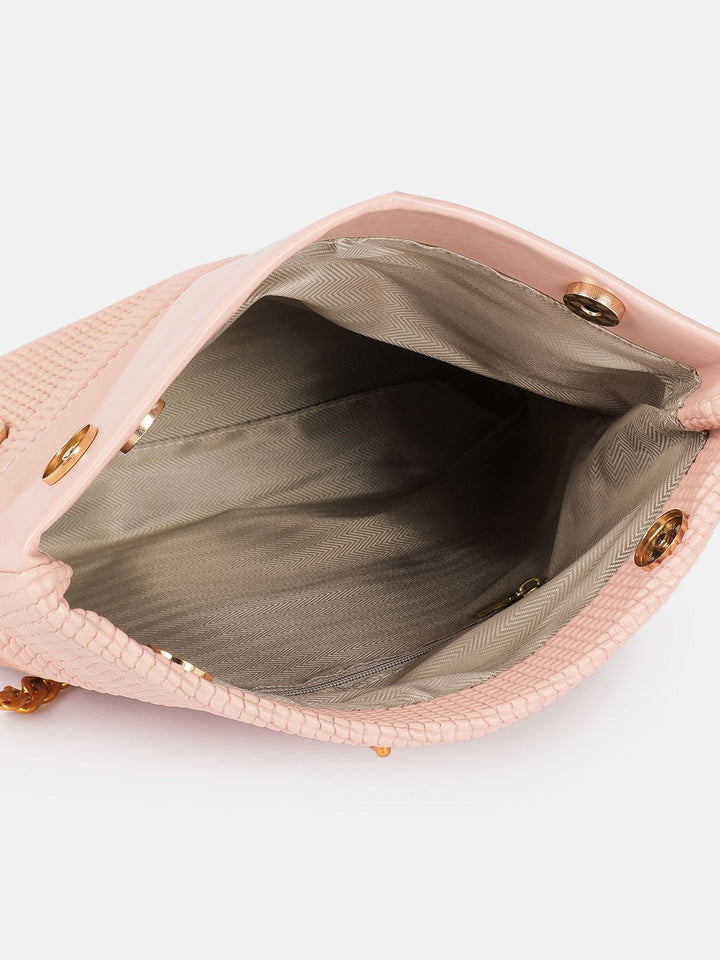 DressBerry Textured Structured Handheld Bag