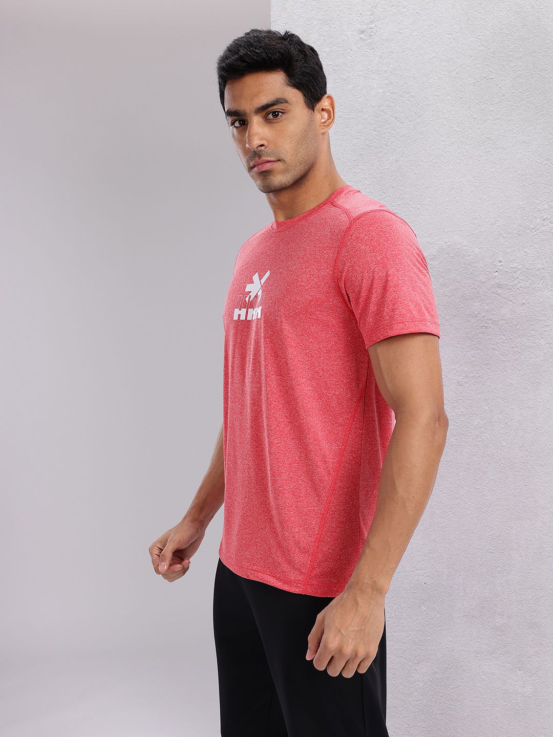 HRX by Hrithik Roshan Men Brand Logo Printed Rapid-Dry Training T-shirt