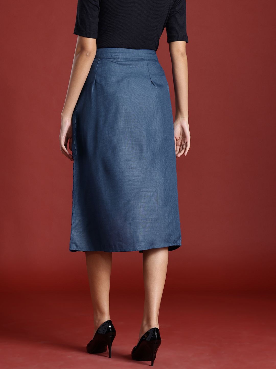 all about you Wrap Tie-Up A-Line Skirt