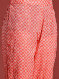 Anouk Ethnic Motifs Printed Pure Cotton Kurta with Trousers & With Dupatta