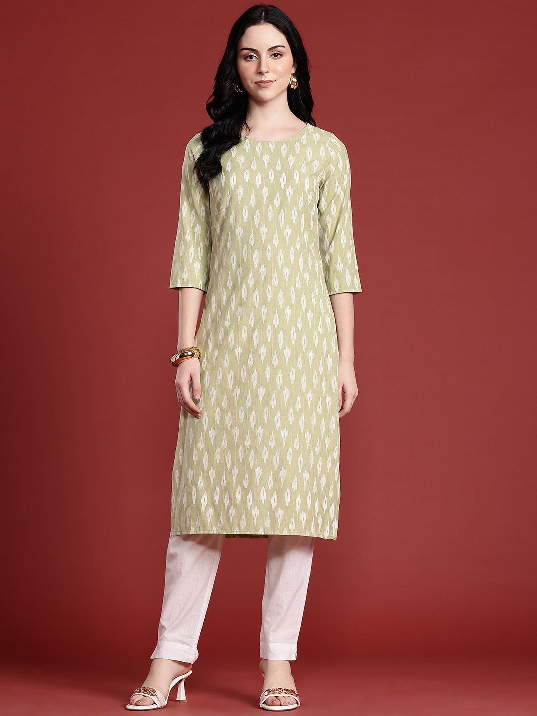 Anouk Women Ikat Printed Kurta