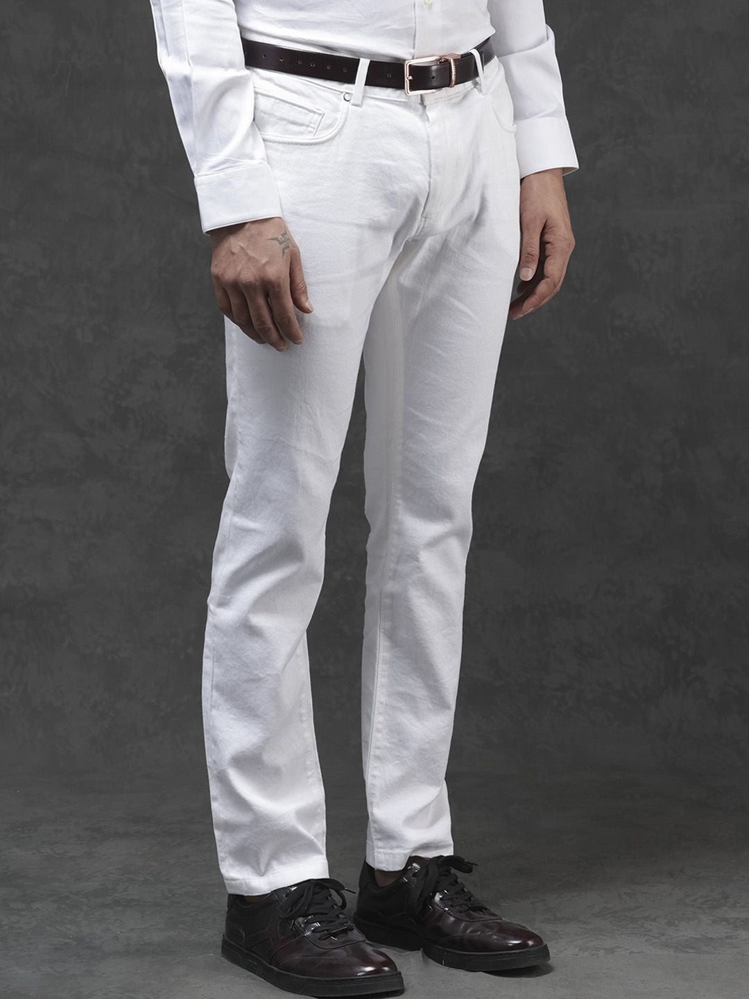 RARE RABBIT Men Expore Mid Rise Regular Fit Trouser