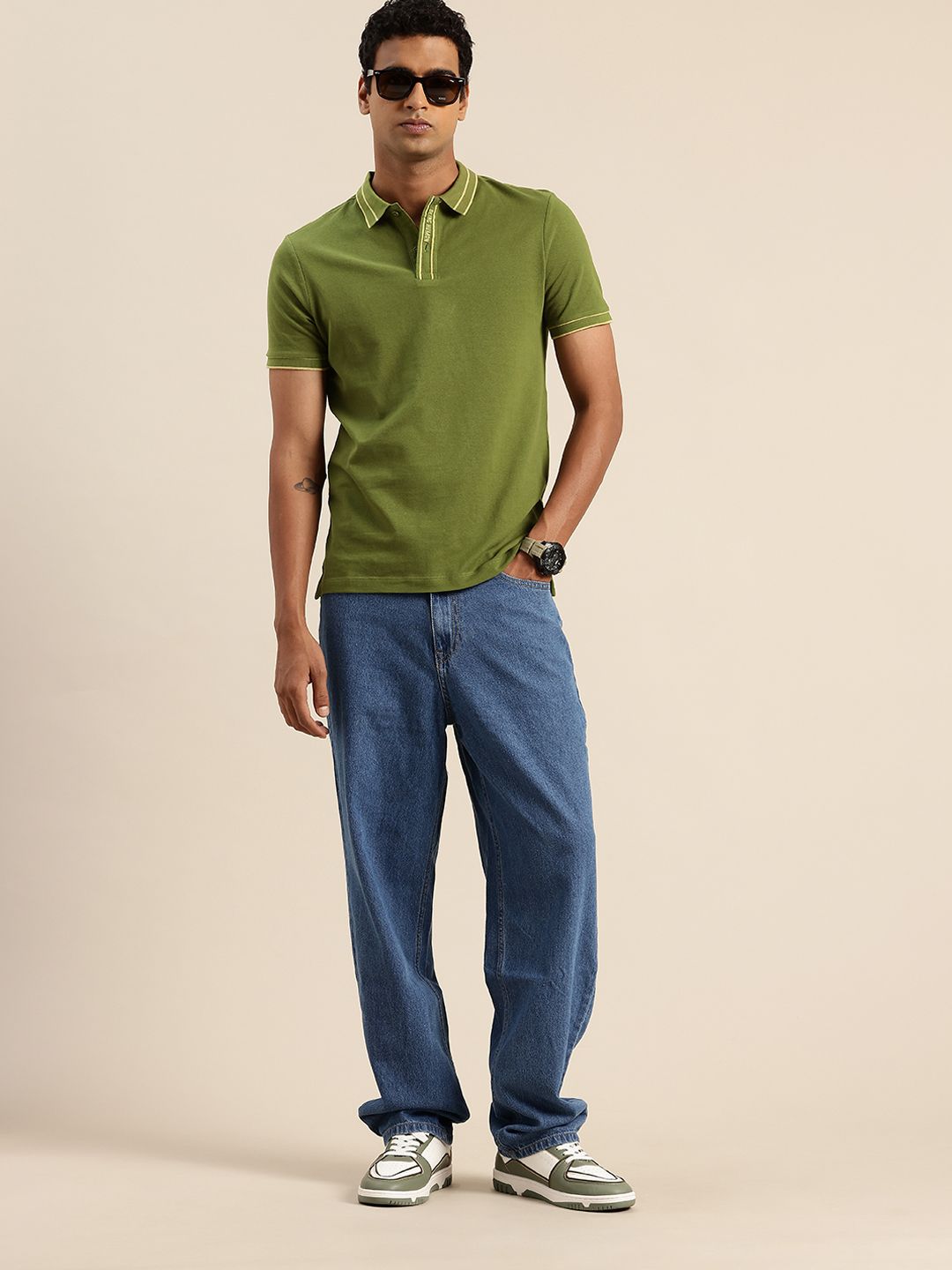 Being Human Pure Cotton Polo Collar Casual T-shirt