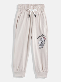 Happy Faces Girls Pure Cotton Peanuts Printed T-shirt with Joggers
