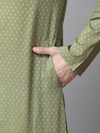 See Designs Men Ethnic Motifs Printed Pure Cotton Kurta With Pyjamas