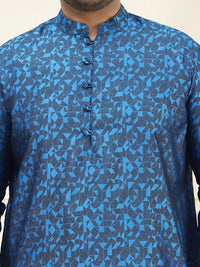 SOJANYA PLUS Plus Size Mandarin Collar Kurta with Pyjama