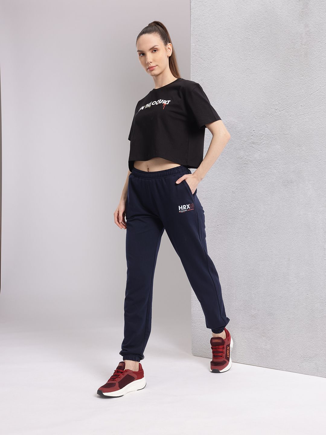 HRX by Hrithik Roshan Women Lifestyle Brand Logo Printed Joggers