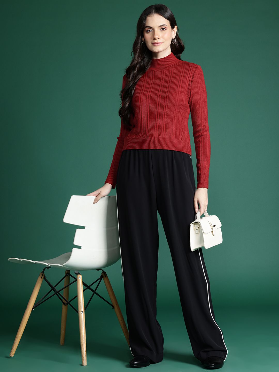 DressBerry Self-Striped Pullover