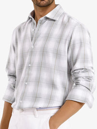 RARE RABBIT Men Comfort Spread Collar Checked Cotton Casual Shirt