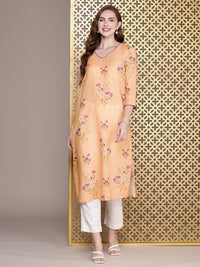 House of Pataudi Floral Printed Jashn Kurta