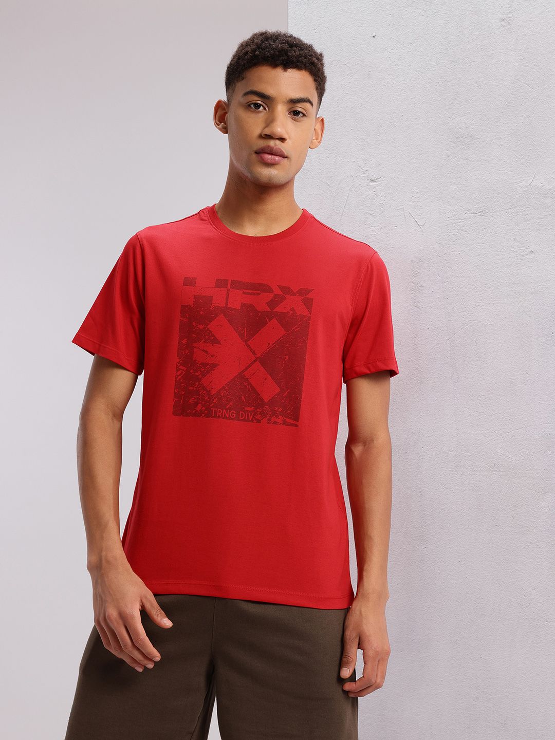 HRX by Hrithik Roshan Men Brand Logo Printed T-shirt