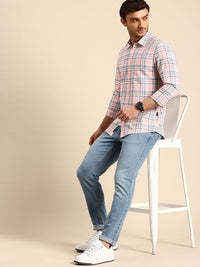 Being Human Tartan Checked Slim Fit Opaque Pure Cotton Casual Shirt