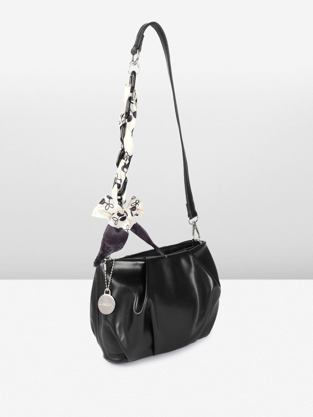DressBerry Self-Design Shoulder Bag with Printed Scarf