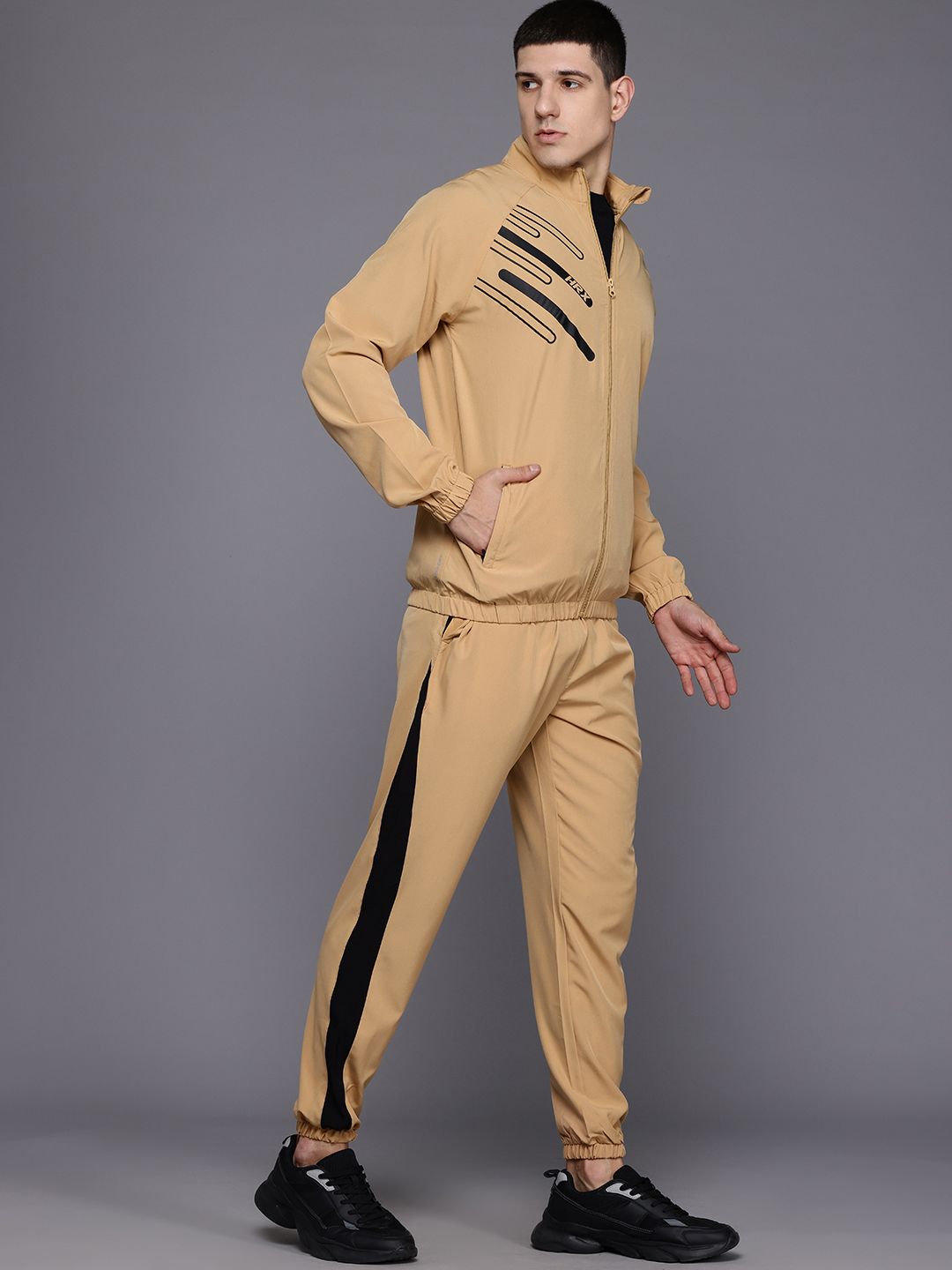 HRX by Hrithik Roshan Printed Rapid-Dry Running Tracksuit
