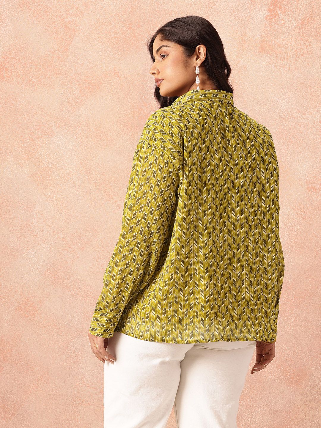 all about you Plus Size Printed Casual Shirt