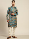 SOJANYA Ethnic Motifs Jacquard Silk Cotton Kurta