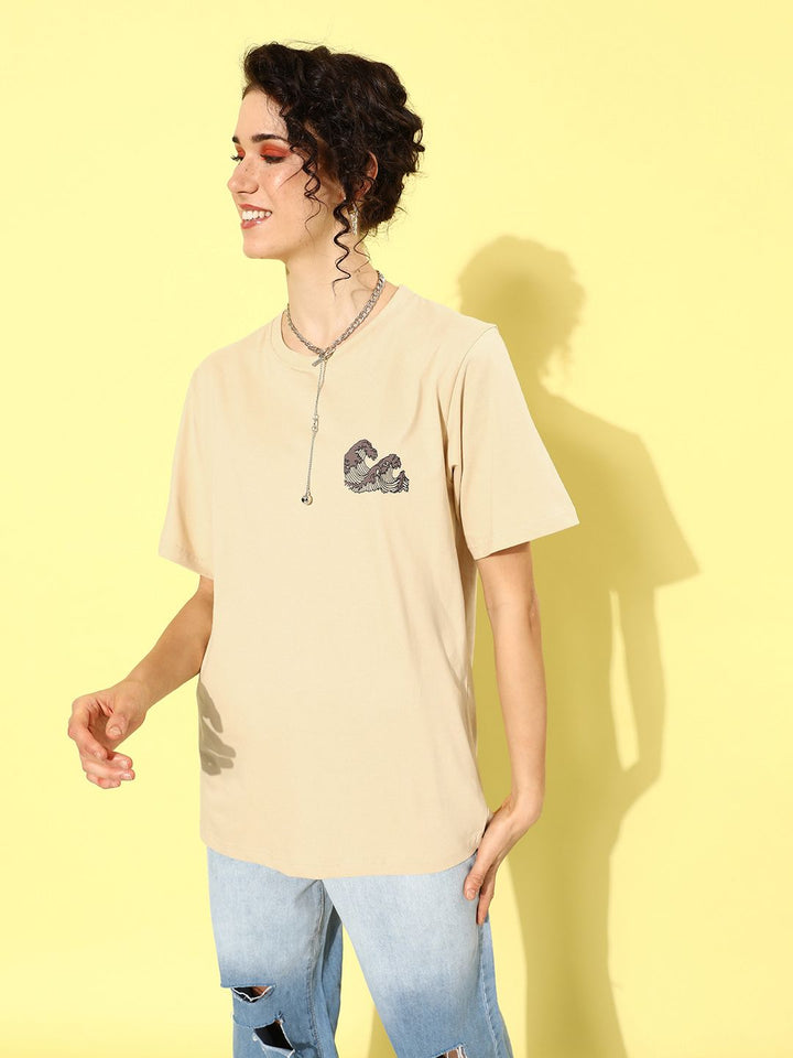 DILLINGER Women Graphic Printed Oversized T-shirt