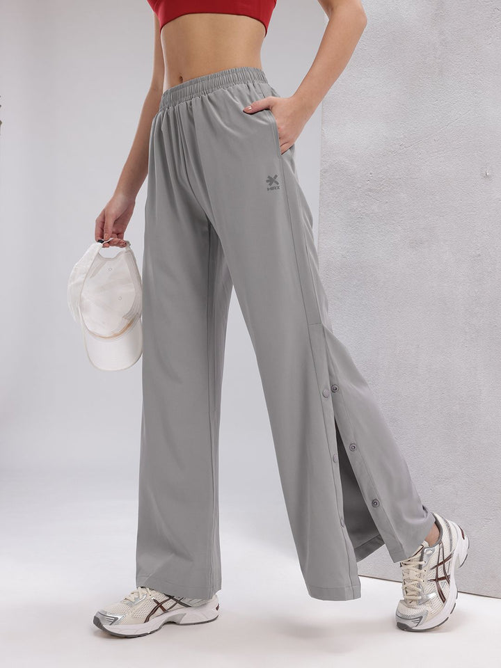 HRX by Hrithik Roshan Women Rapid-Dry Training Track Pants with Side Slits