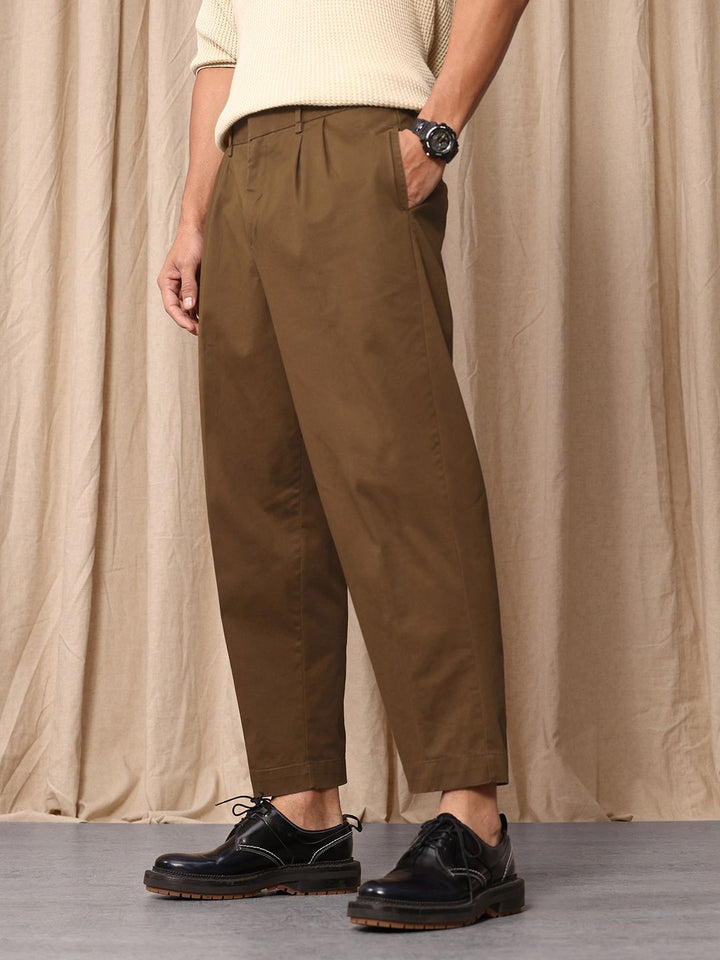Mr Bowerbird Men Oversized Fit Pleated Trousers