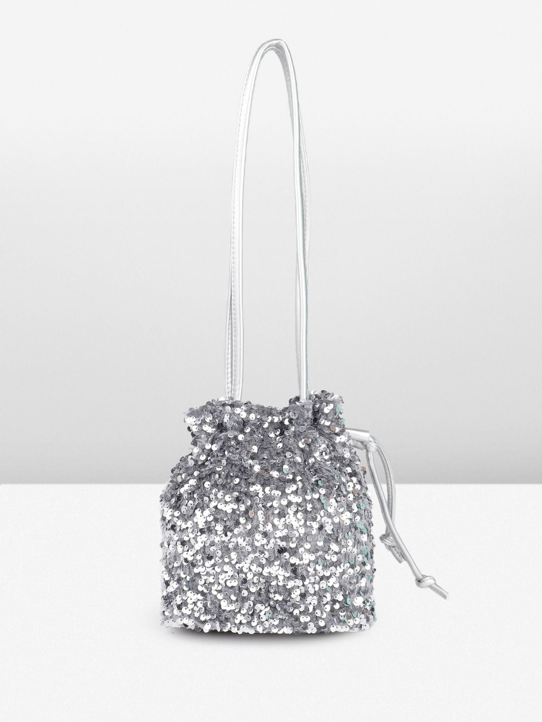 DressBerry Embellished Bucket Shoulder Bag