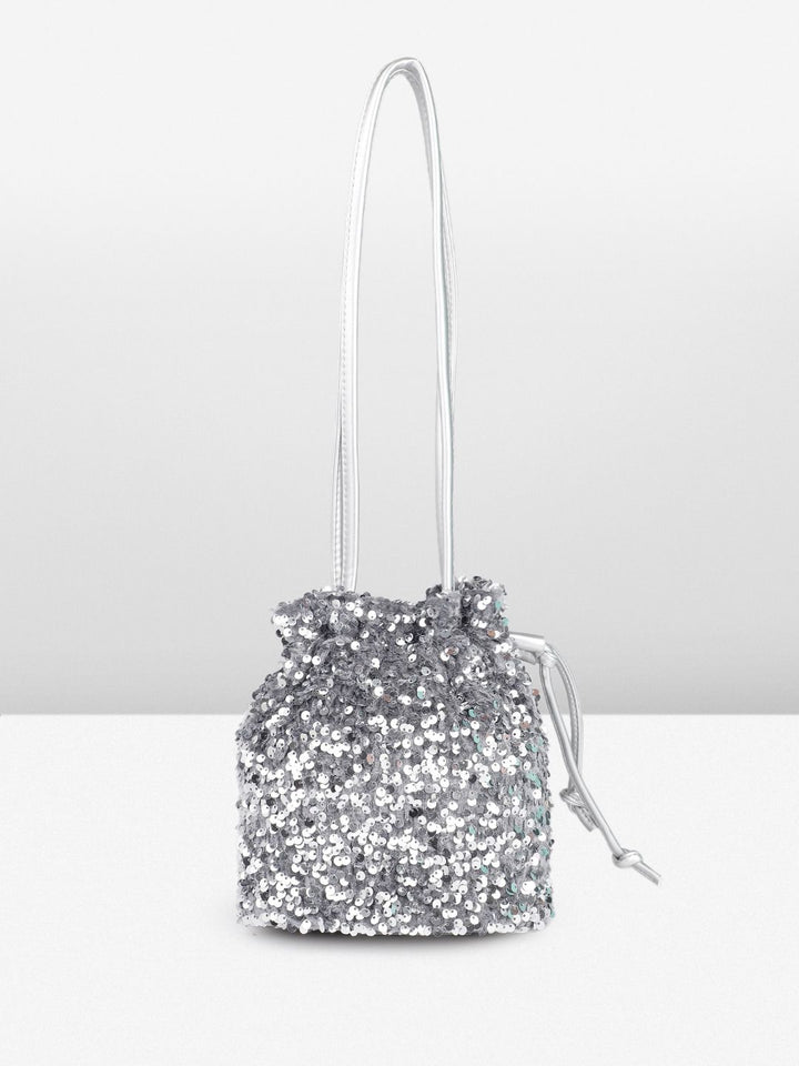 DressBerry Embellished Bucket Shoulder Bag