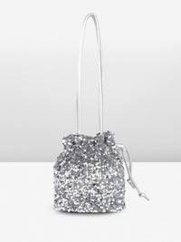 DressBerry Embellished Bucket Shoulder Bag