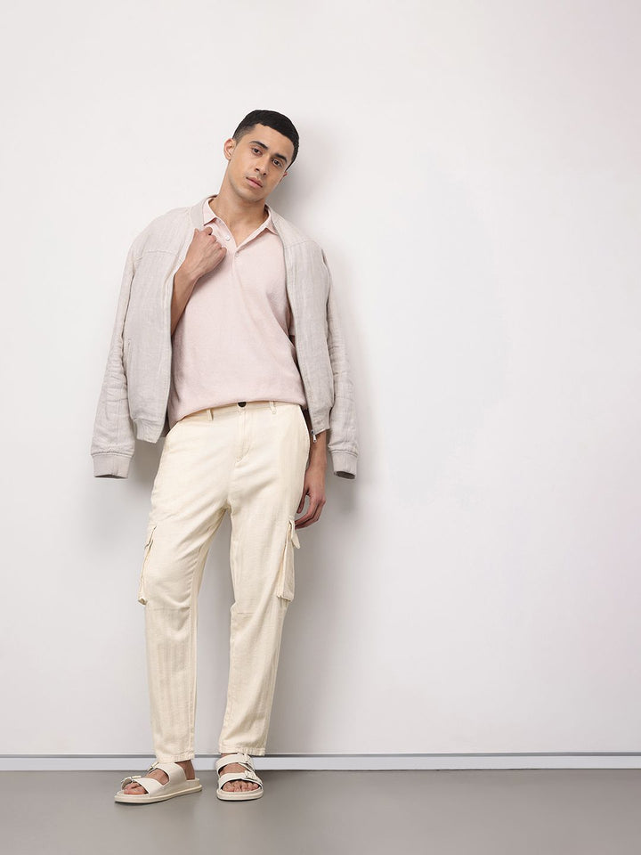 ether Kora Men Cotton Linen Cargos