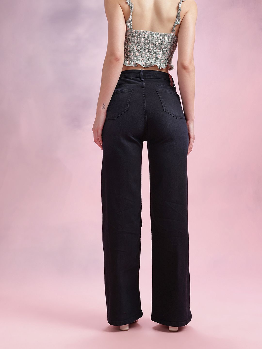 DressBerry Women Wide Leg Fit Jeans