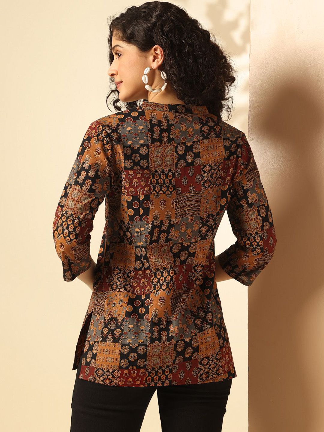 Anouk Ethnic Motifs Printed Straight Kurta