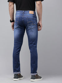 SPYKAR Men Slim Fit Low-Rise Heavy Fade Narrow Leg Stretchable Jeans
