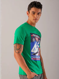 The Indian Garage Co Men Typography Printed Slim Fit T-shirt