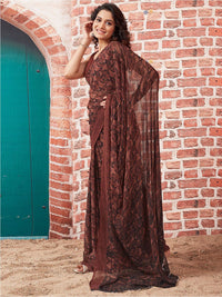 KALINI Geometric Printed Saree