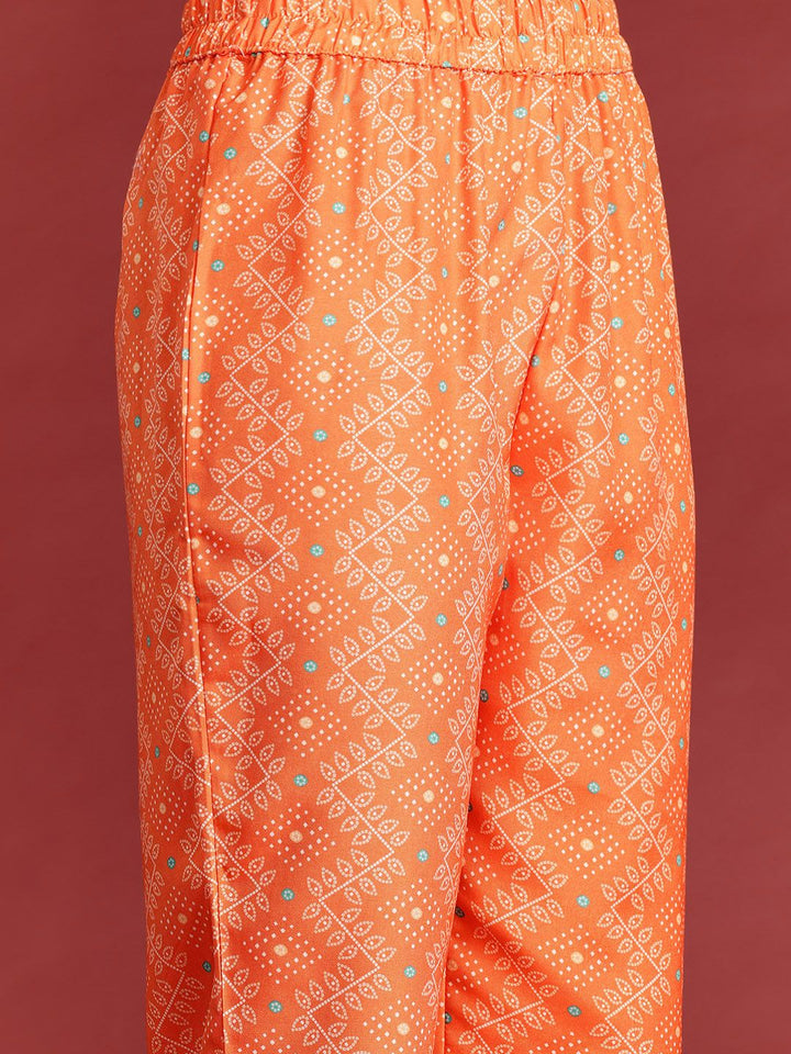 Anouk Ethnic Motifs Printed Regular Kurta With Trousers & With Dupatta