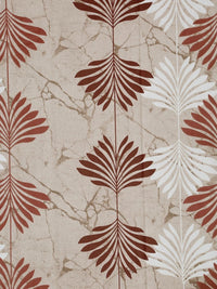 Moda Rapido X KLOTTHE Beige & Red Floral 400 TC Single Bedsheet with 1 Pillow Covers