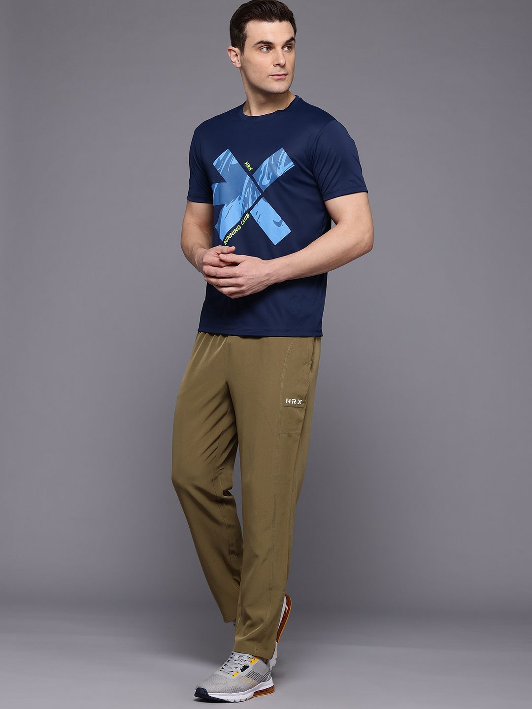 HRX by Hrithik Roshan Brand Logo Printed Running T-shirt