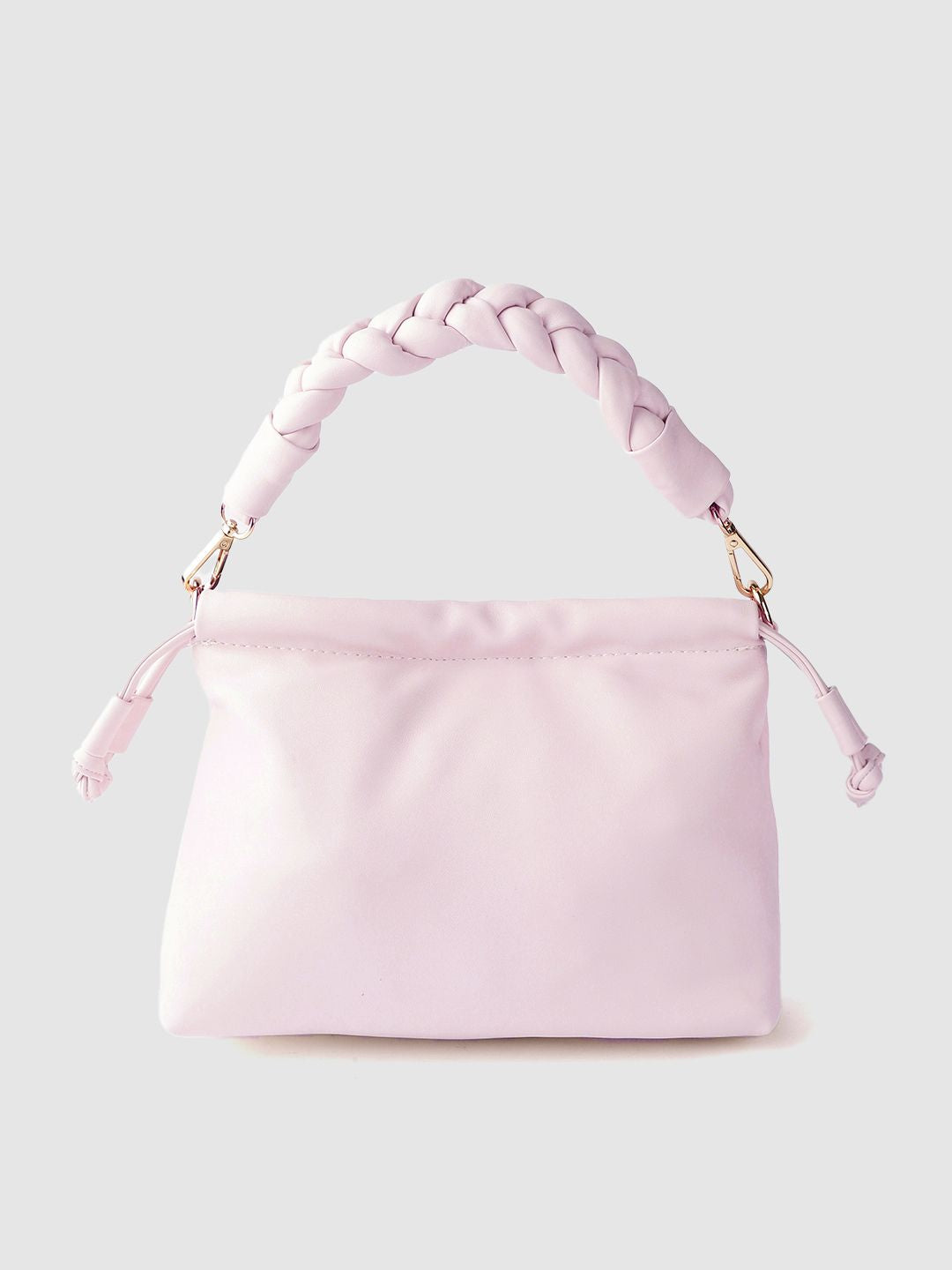 Lino Perros Lavender Structured Handheld Bag with Detachable Sling Strap
