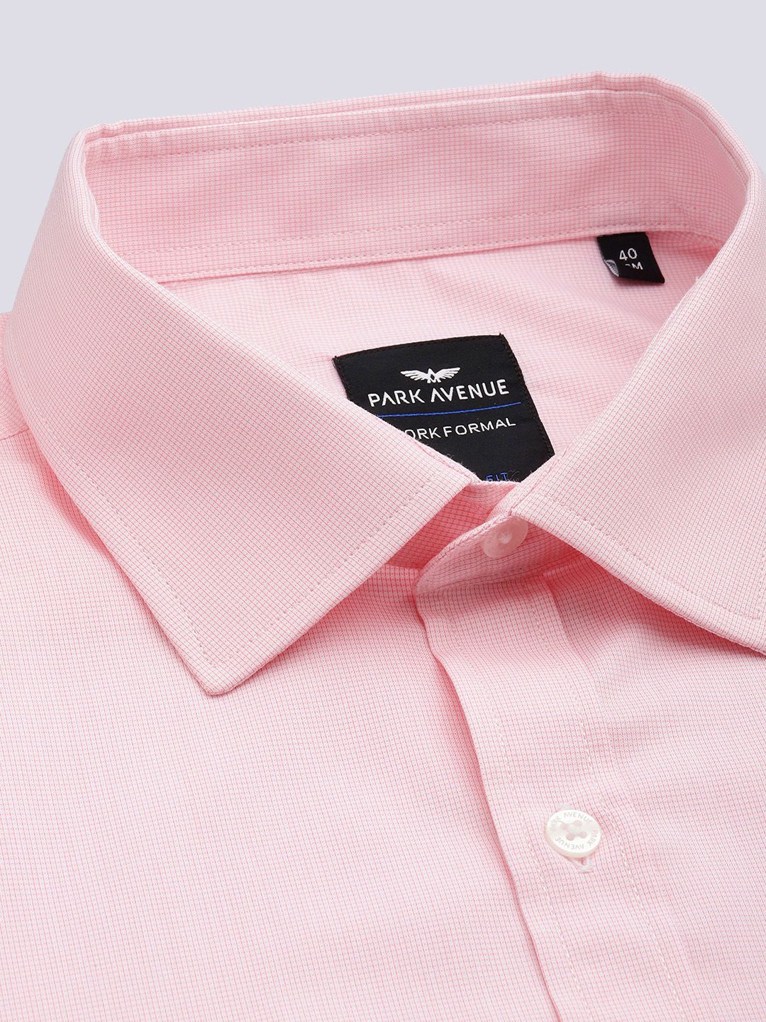 Park Avenue Self-Design Slim Fit Formal Shirt
