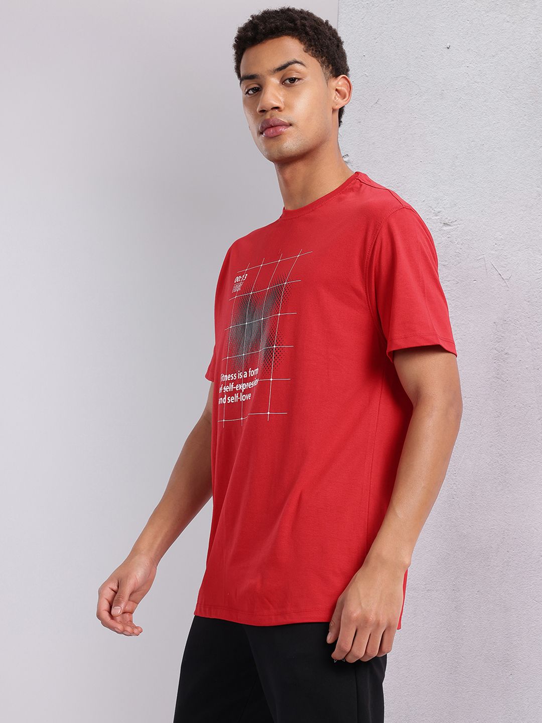 HRX by Hrithik Roshan Typography Print Training T-shirt