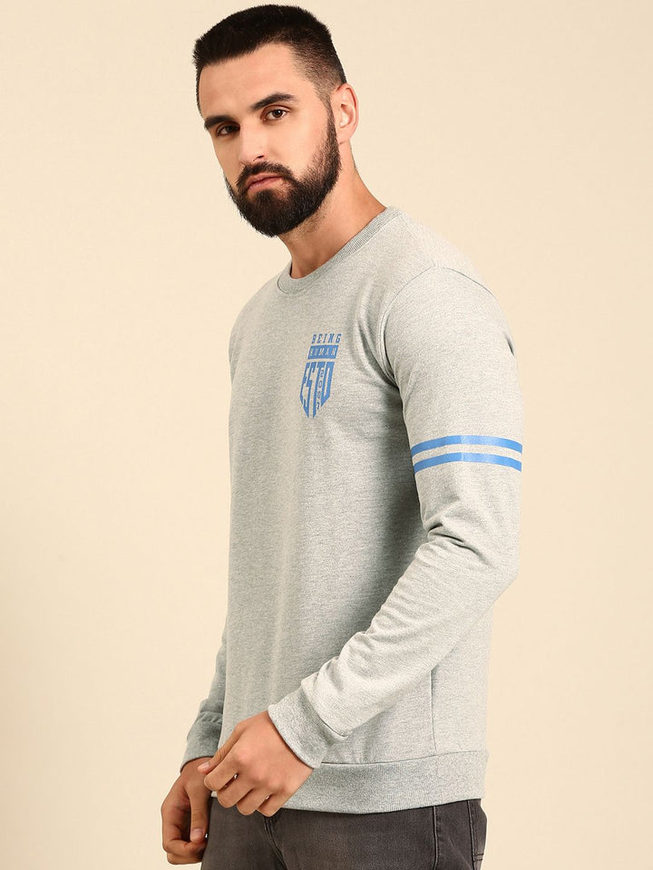 Being Human Pure Cotton Brand Logo Printed Sweatshirt