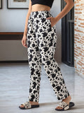 Bewakoof Women Printed Mid-Rise Cotton Lounge Pants