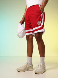 HRX by Hrithik Roshan Men Rapid-Dry Striped Lifestyle Sports Shorts