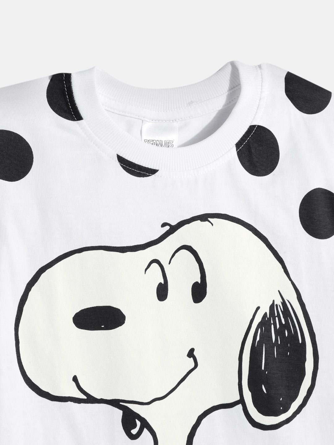 Moms Love Girls Peanuts Printed Top with Trousers