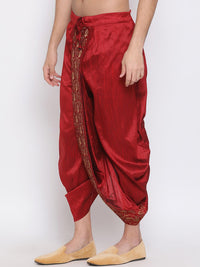 VASTRAMAY By Vastramay Men Relaxed-Fit Embroidered Ethnic Dhoti Pant