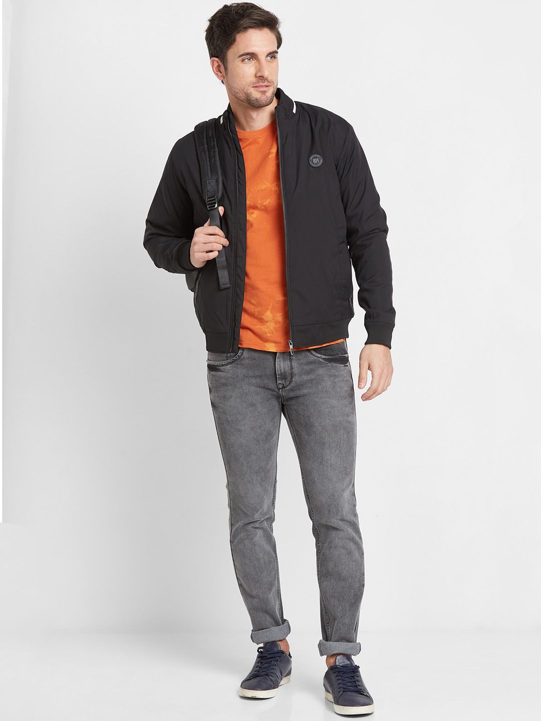 Being Human Mock Collar Bomber Jacket