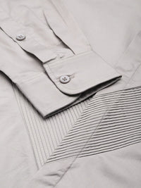 House of Pataudi Pure Cotton Pleated Party Shirt